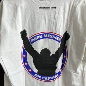 NY Rangers Mark Messier Retirement White Shirt 01/12/2006 MSG NHL New LG